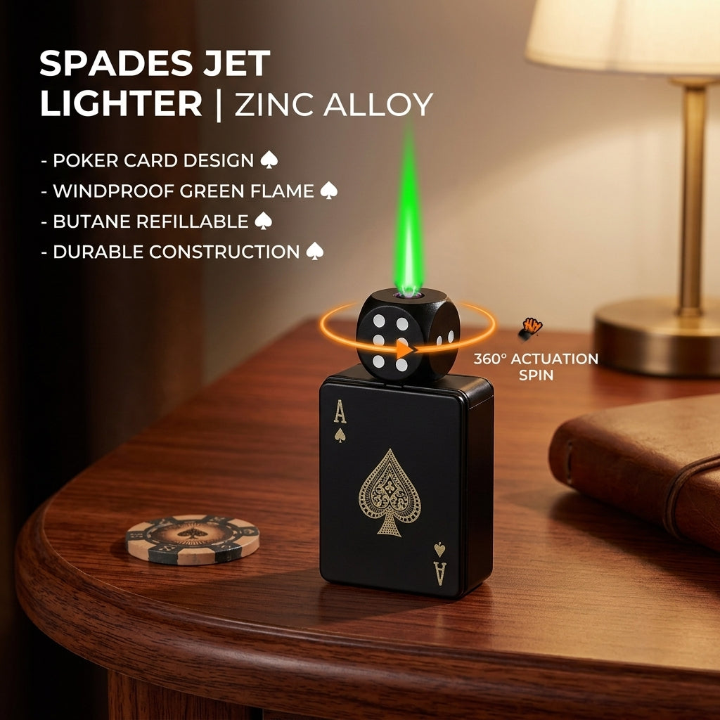 Rotating Dice Card Jet Lighter - Image 8