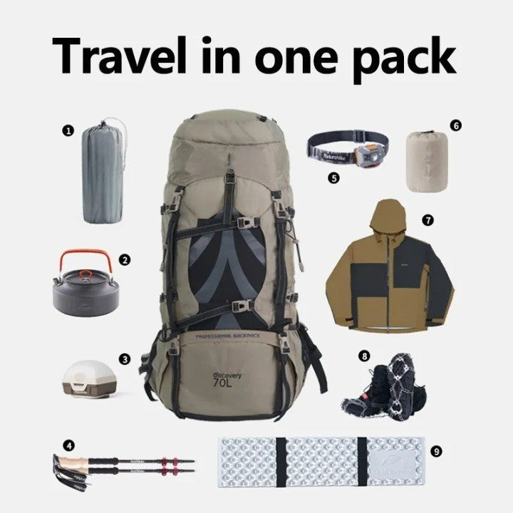 Outdoor Path Camping Large-Capacity Hiker Backpack - Image 3