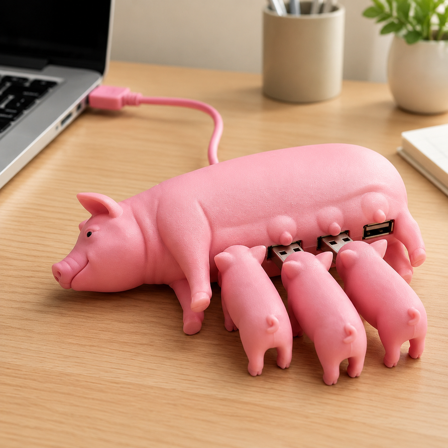 Piggy Family USB Flash Drive Set