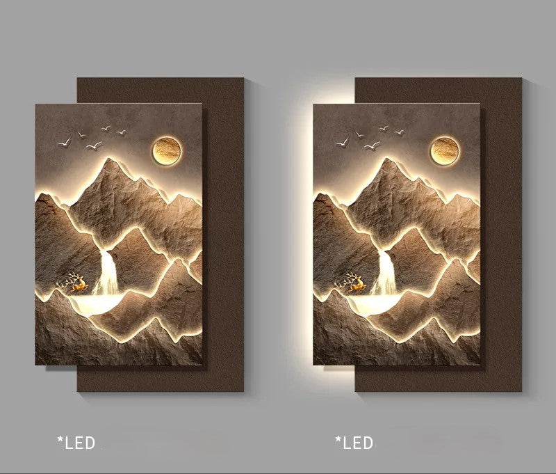 Mountain Landscape Modern Wall Art - Image 6