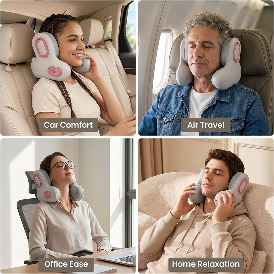 Smart Traveler Bluetooth Music Heated Neck Pillow - Image 2