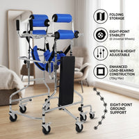6-Wheel Rehabilitation Anti-Rollover Senior Walker - Image 1