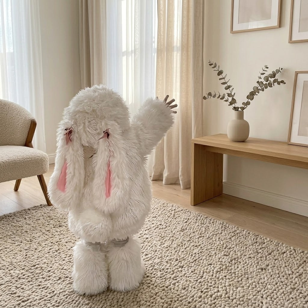 Fluffy Bunny Kids Dress - Image 2
