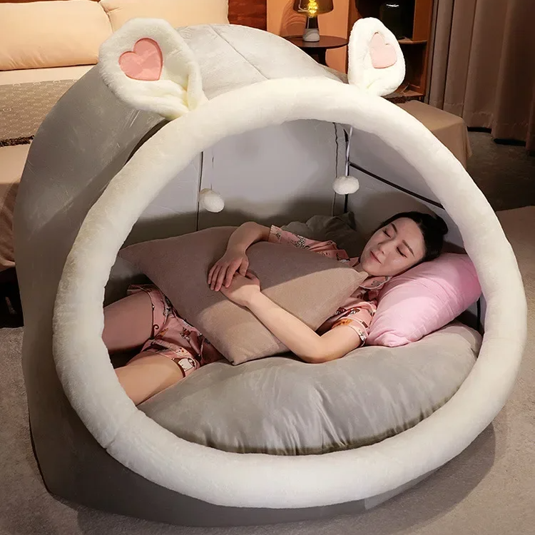 Rabbit Nest Comfy Plush Lazy House Tent - Image 6