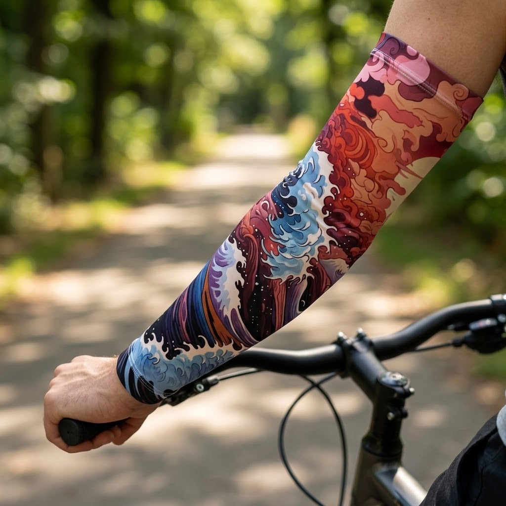 Wild Print Quick-Dry Cooling Arm Sleeves - Image 1