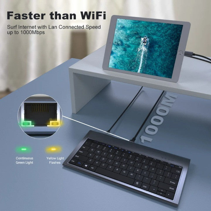 10in1 Keyboard Multi USB Docking Station - Image 3