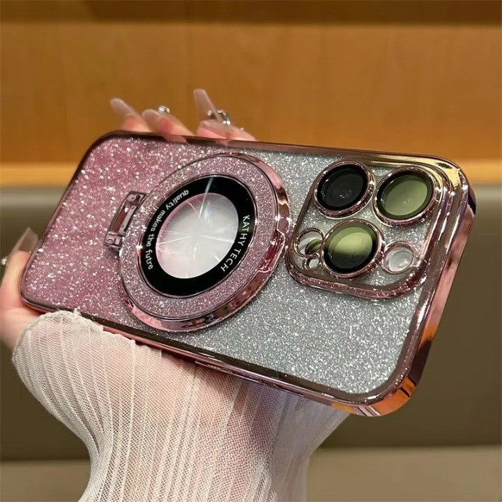 Glitter Magnetic Ring Stand Phone Case - Image 4