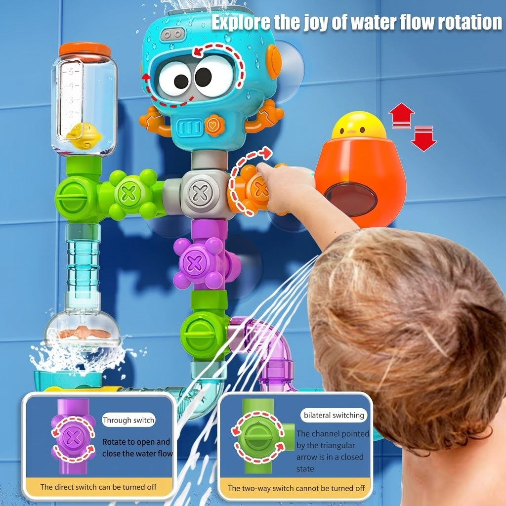 Little Plumber Toddler Waterworks Bath Toy Set - Image 4