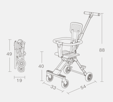Super Lightweight Foldable Baby Stroller - Image 15