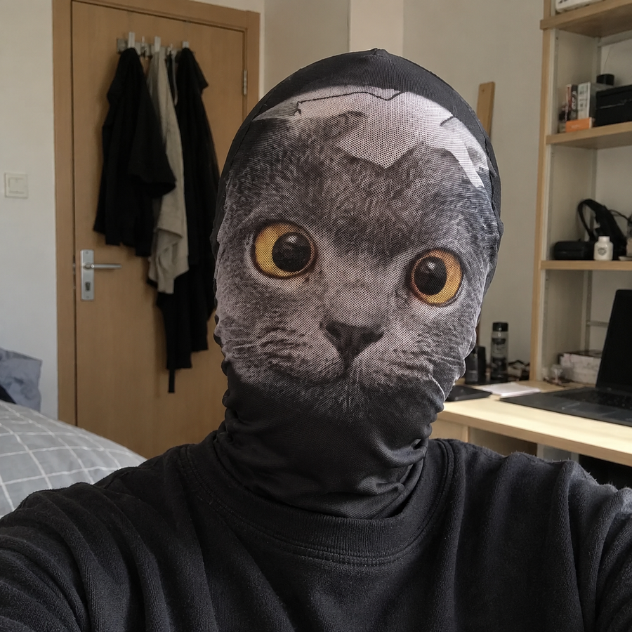 You've Been Catfaced Mesh-Maske