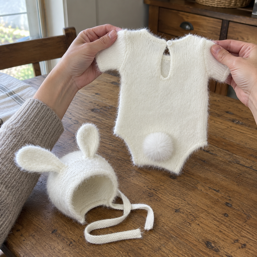 Conjunto de Pelele y Gorro Snuggle Bun para Bebé