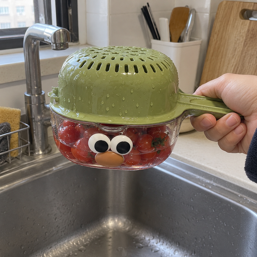 Rinse & Grin Fruit Washing Basket