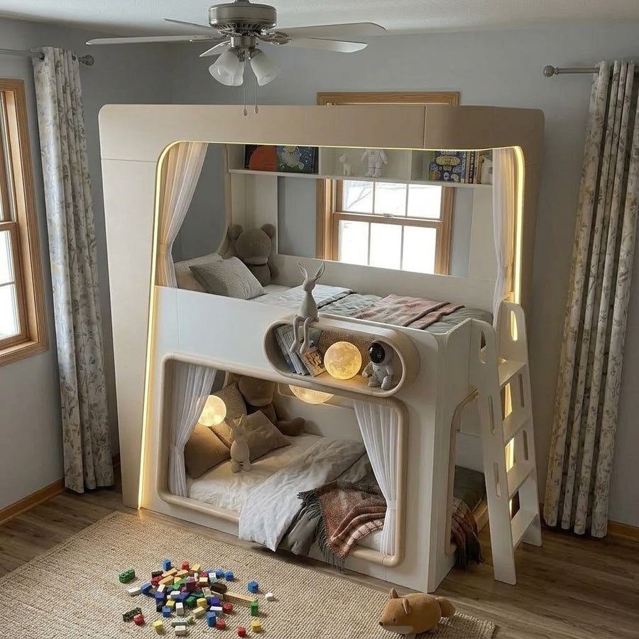 Space Capsule Futuristic Kids Creative Bunk Bed