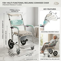 Safe Seat Adjustable Shower Patient Transport Chair - Image 4