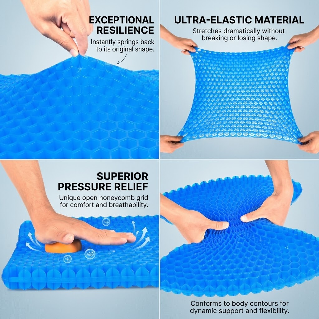 Non-Slip Breathable Gel Seat Cushion - Image 7