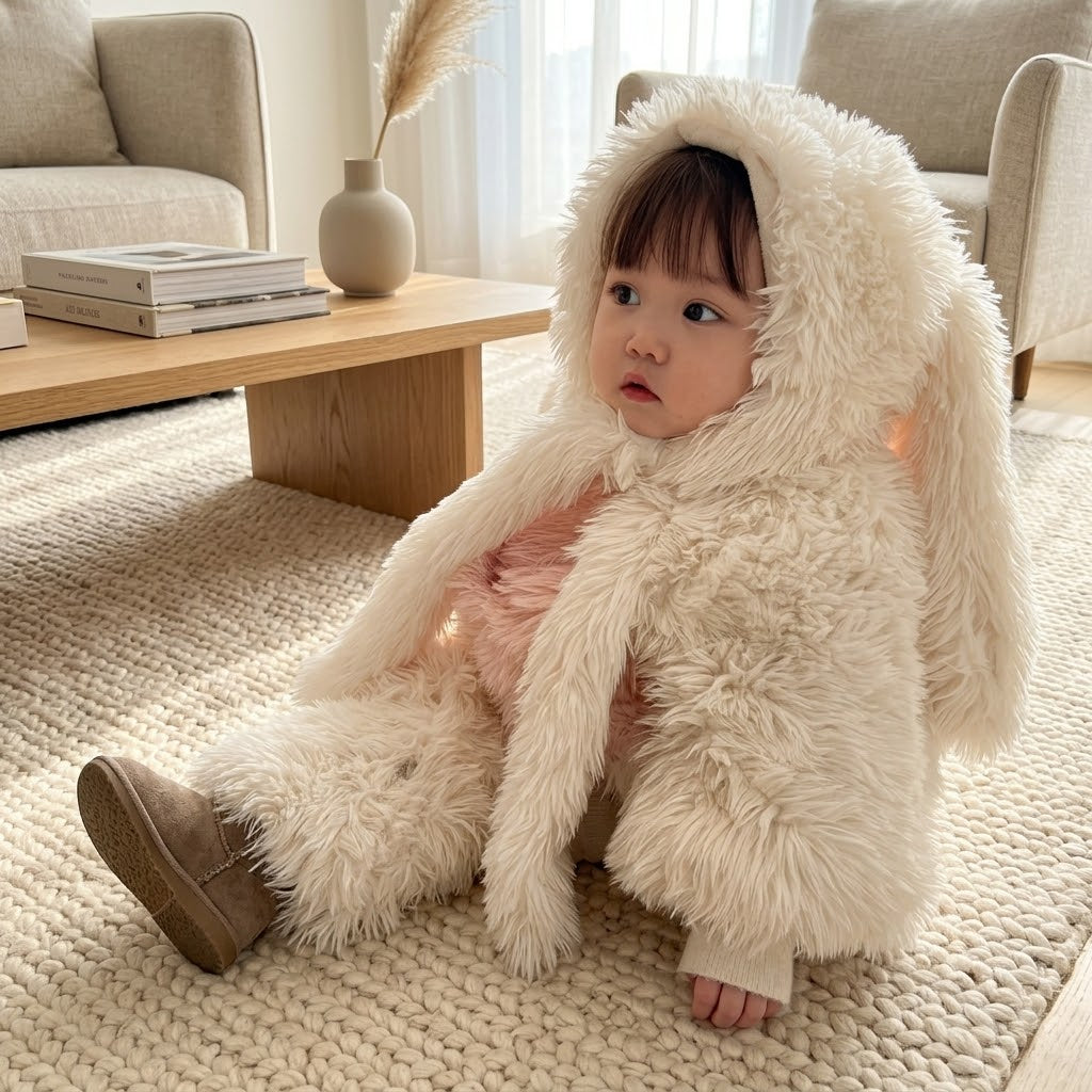 Fluffy Bunny Kids Dress - Image 1
