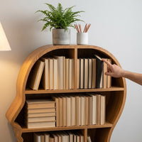 Mindshelf Face Silhouette Decorative Wooden Bookcase Shelf - Image 8