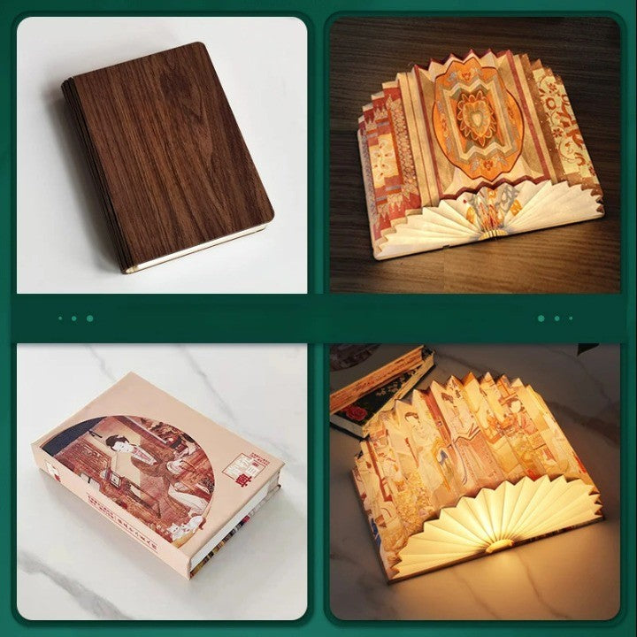 Story Teller Artistic Foldable Book Desk Night Lamp - Image 2