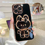 3D BunnyKorean Style Mirror iPhone Case