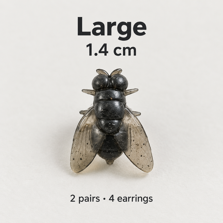 Buzzkill Large earrings size guide: 1.4 cm, two pairs included
