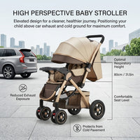 Loftcart Elevated Foldable City Baby Travel Stroller - Image 3
