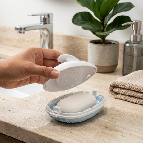 Squeeze Clean Silicone Shower Scrub Brush