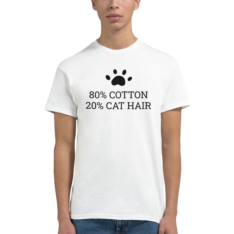 80% Cotton 20% Cat Hair Creative T-Shirt - Image 5