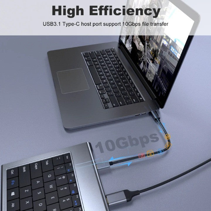 10in1 Keyboard Multi USB Docking Station