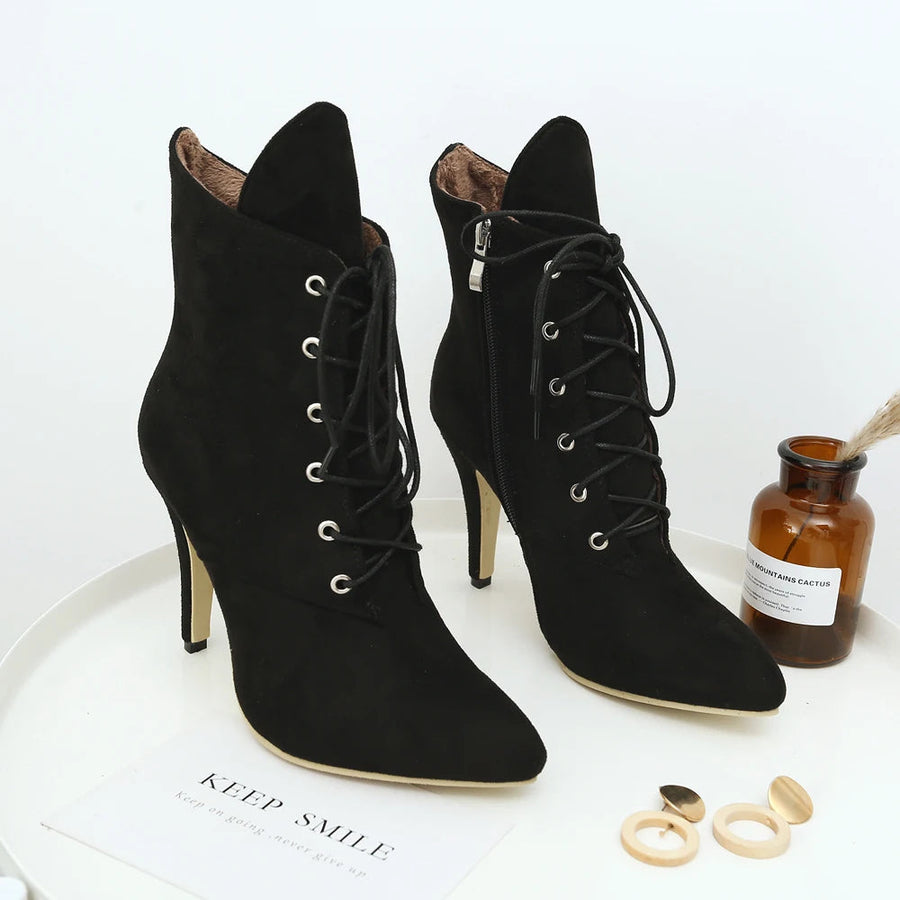 Leopard Design Lace up Women Shoes - Image 6