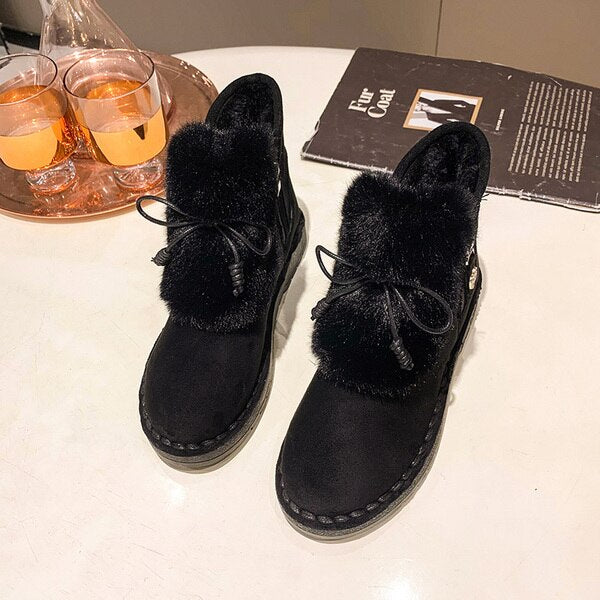 Chunky Padded Women Ankle Snow Boots - Image 2