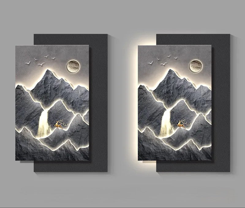 Mountain Landscape Modern Wall Art - Image 8
