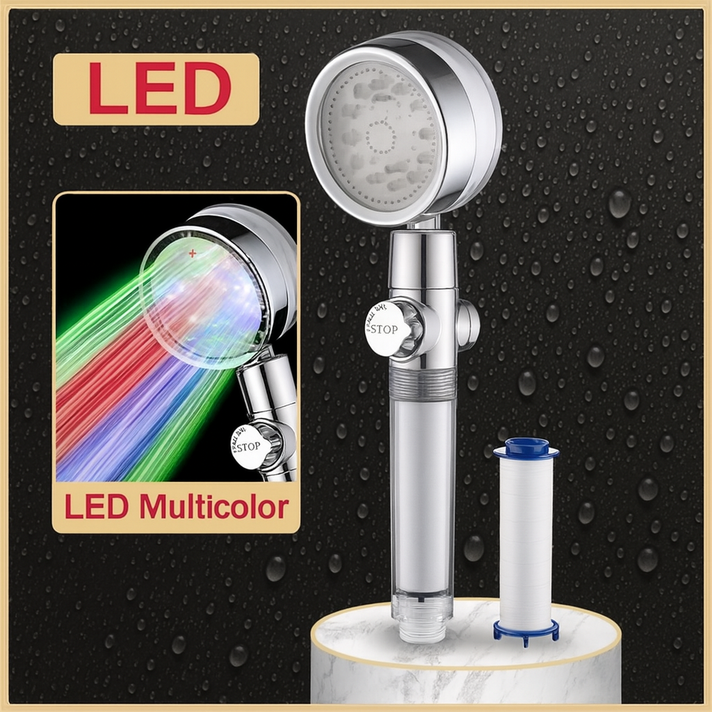 Hydro Colorful High-Pressure Rainfall Shower Head - Image 6