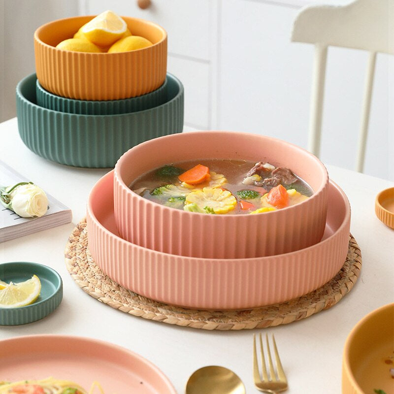 Colorful Ceramic Dinner Plate - Image 0