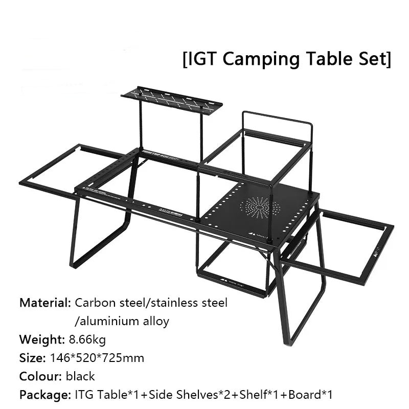Carbon Steel Folding Multifunctional Easy Camping Table - Image 5