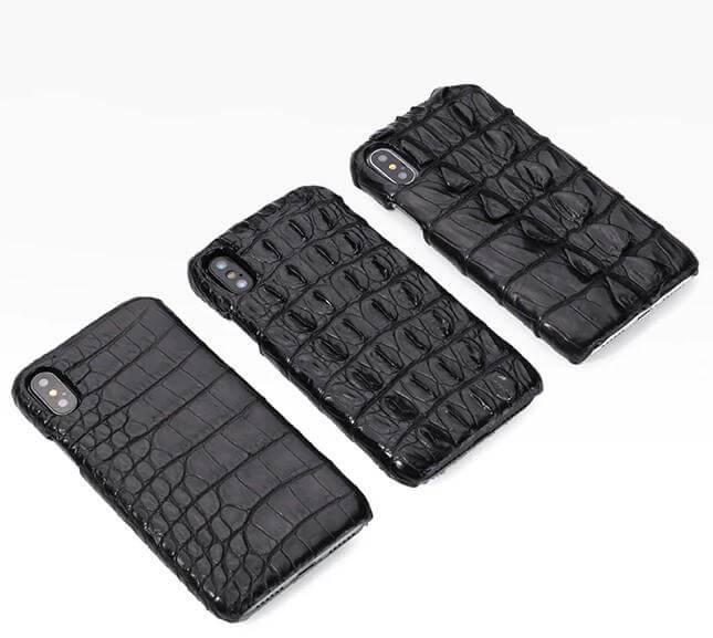Luxury Natural Crocodile Skin Case for iPhone Models - Image 1