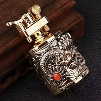 Vintage Dragon Carved Metallic Lighter - Image 4