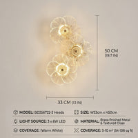 Bloom Light Glass Flower Wall Lamp - Image 2