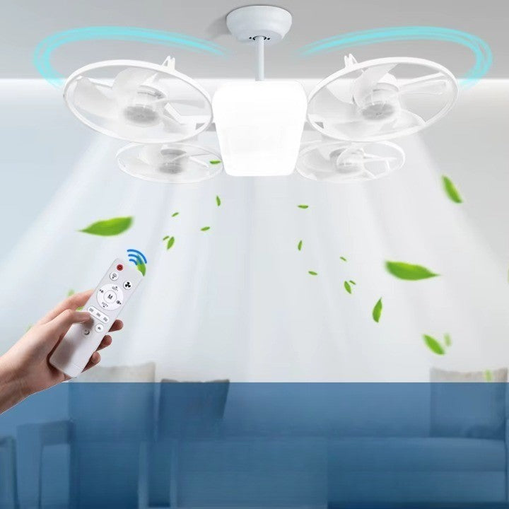 Summer Cool Multi-Propeller Modern LED Ceiling Fan - Image 6