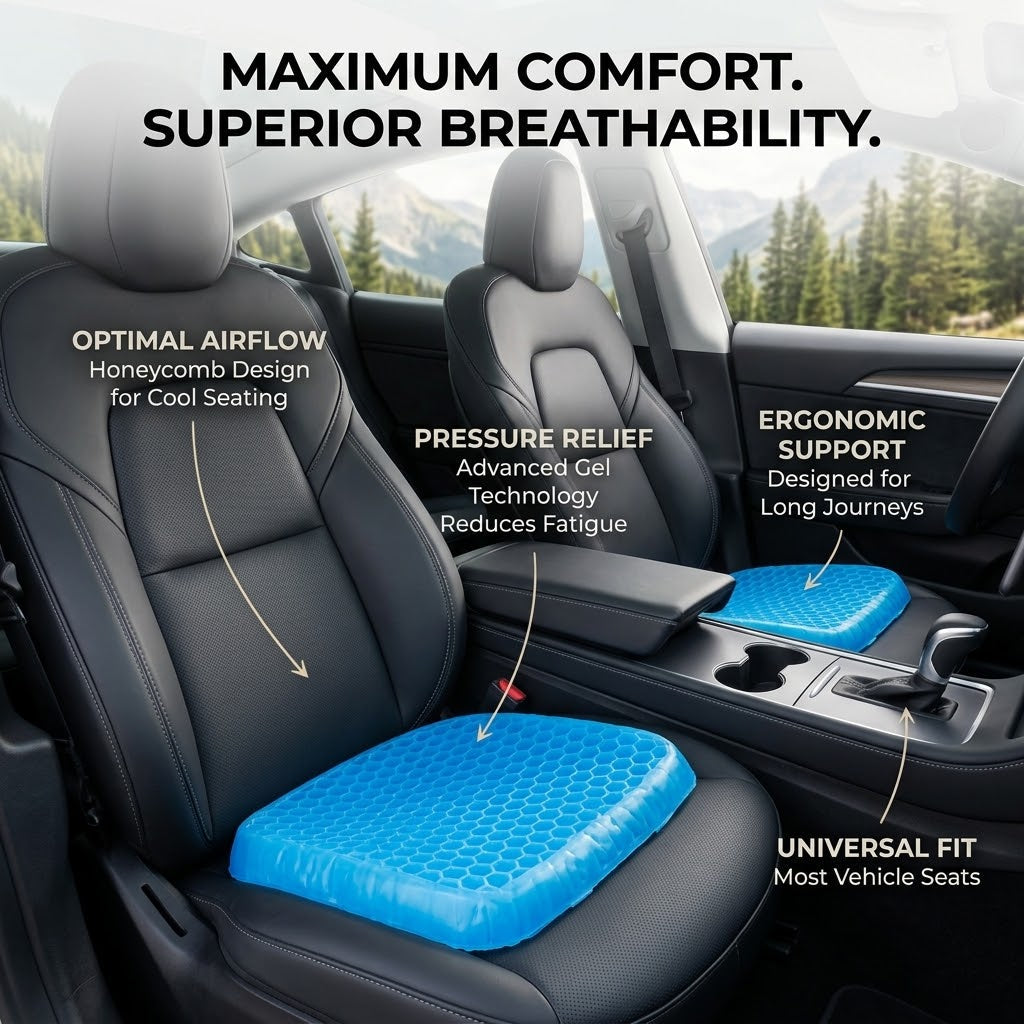 Non-Slip Breathable Gel Seat Cushion - Image 2