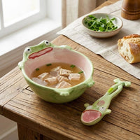 Frog Shape Ceramic Dining Bowl Set - Image 0