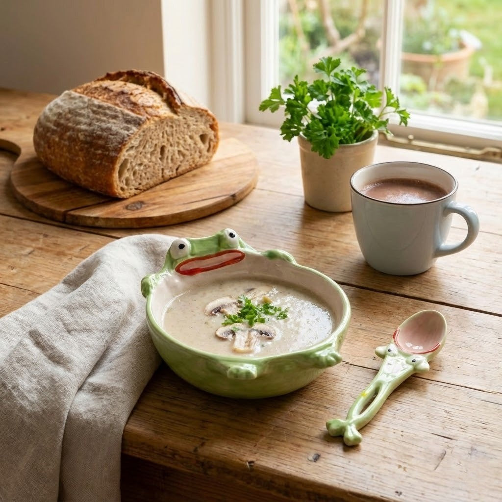 Frog Shape Ceramic Dining Bowl Set - Image 2