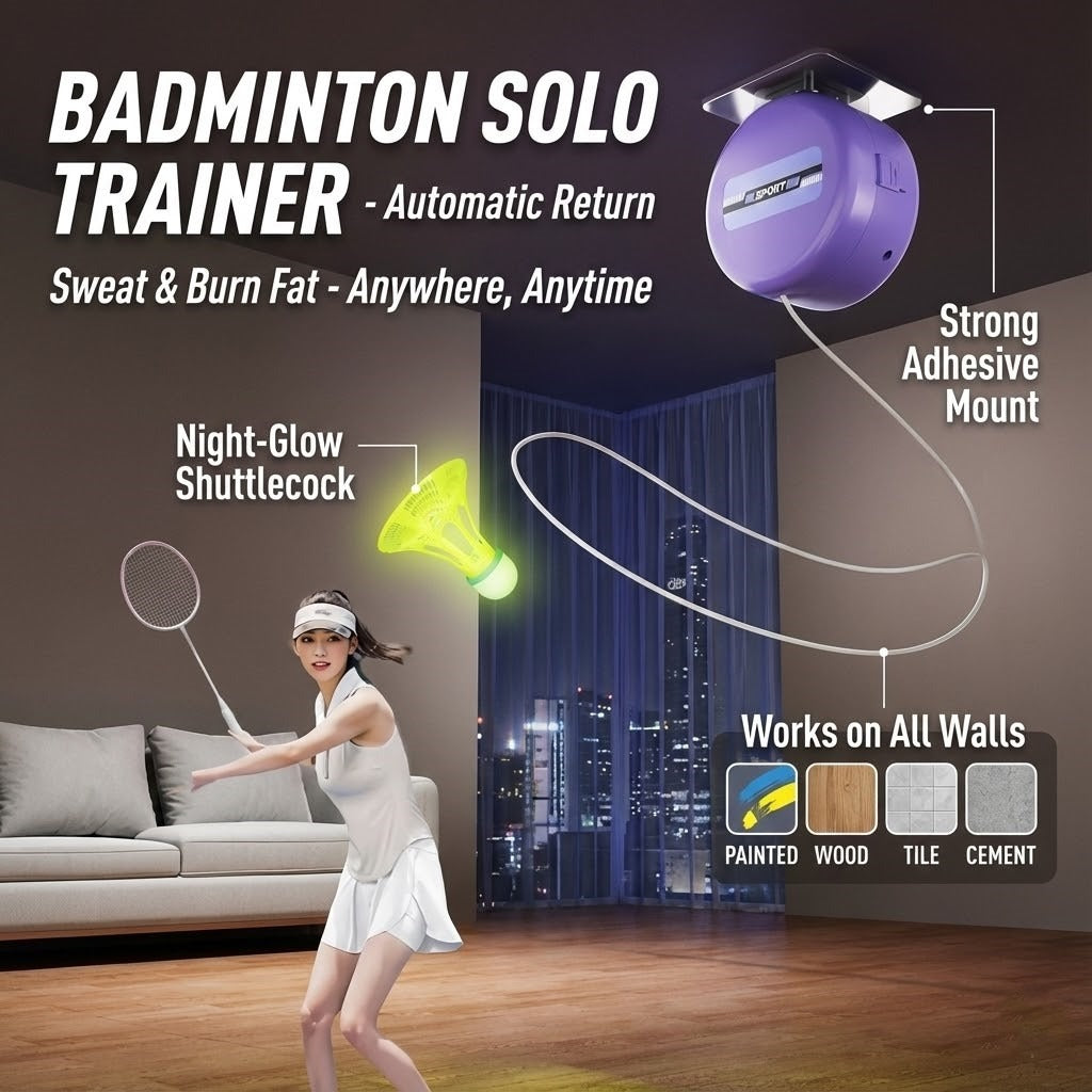 Personal Solo Practice Badminton Home Trainer - Image 2