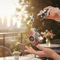 Retro Flip Screen Mini Camera Keychain - Image 1