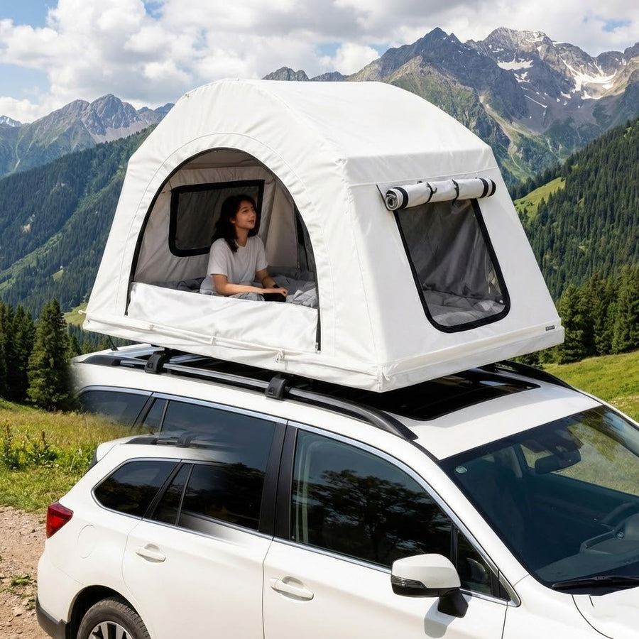 Four Season Inflatable Car Roof Camping Tent - Image 0