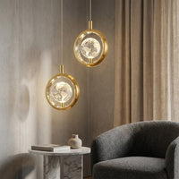Nordic Crystal Halo Pendant Light - Image 0