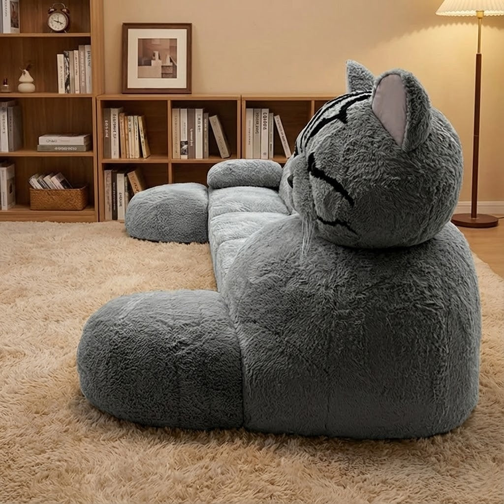 Monster Dev Kedi Peluş Yataklı Kanepe · Mavigadget
