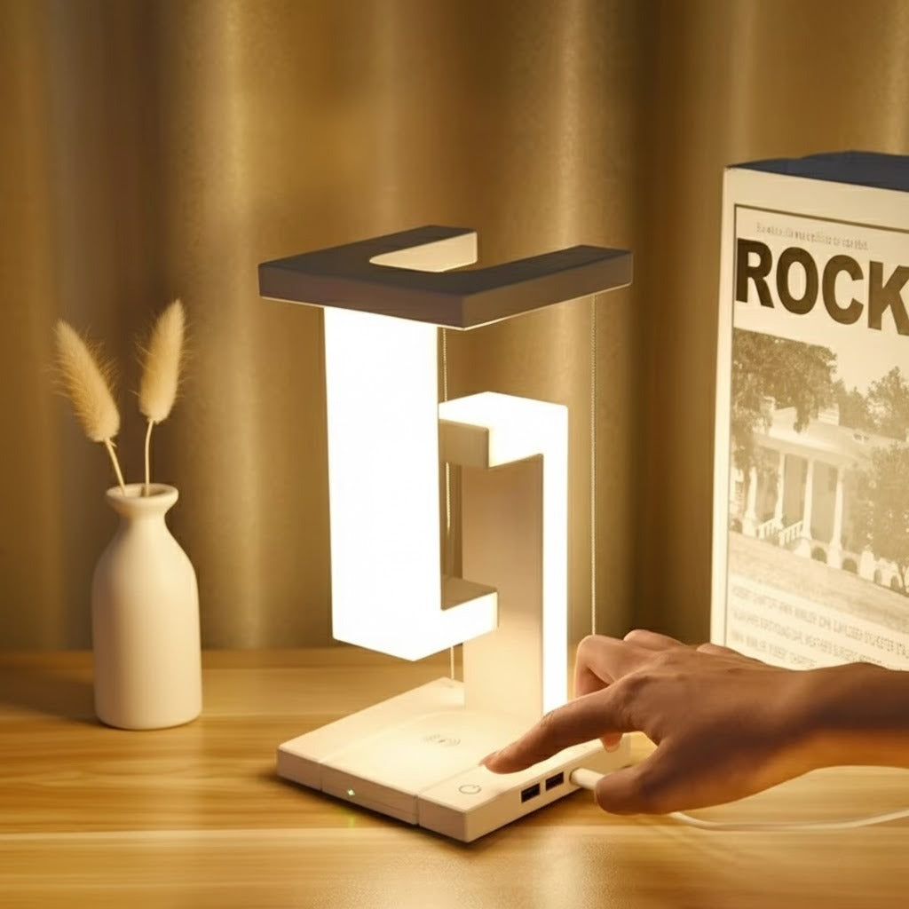 Levitating Glow Wireless Charging Lamp - Image 0