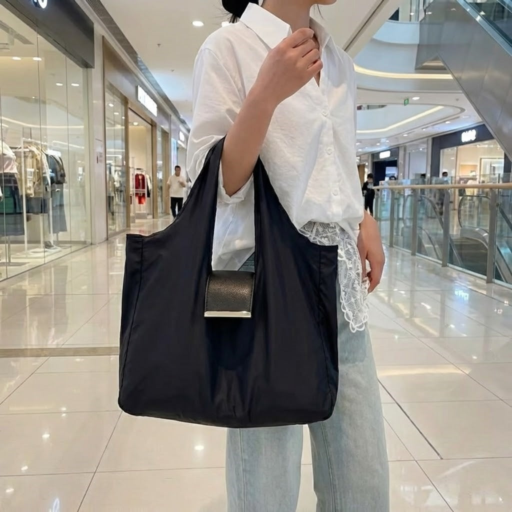 Pocket Size Expandable Tote Reusable Shopping Bag - Image 1