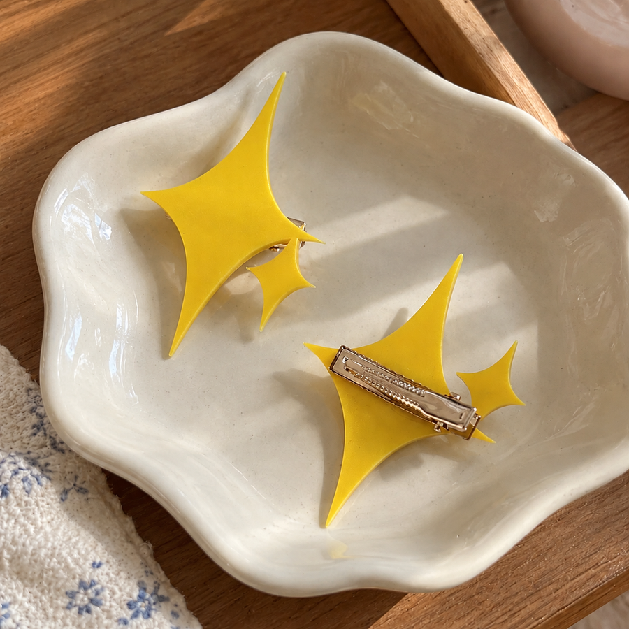 Gullglitter Hårklemme