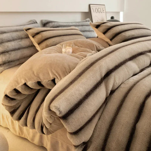 Soft Dream Furry Velvet Comforter Bedding Set - Image 0